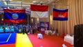 Southeast Asian Games flags Laos Indonesia Cambodia medal ceremony