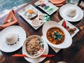 Southeast Asian lunch in Cambodia Royalty Free Stock Photo