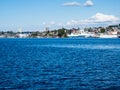 Southeastern shores of Lake Union on a sunny day - Seattle, USA Royalty Free Stock Photo