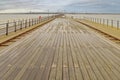 london, Southend: pier deck and railway Royalty Free Stock Photo