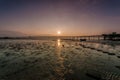 Southend pier sunset Royalty Free Stock Photo