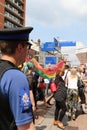 Southend on Sea, Essex, UK, 21 July 2018 Pride march,police watch