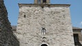 streets in the UNESCO listed old town of Gjirokaster in southern Albania. clock tower fortress at Gjirokaster, Albania