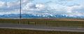 Southern Alberta mountains and praries. Royalty Free Stock Photo