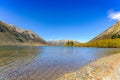 Southern alpine alps mountain range at Lake Pearson Arthur`s pass National Park New Zealand Royalty Free Stock Photo