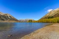 Southern alpine alps mountain range at Lake Pearson Arthur`s pass National Park New Zealand Royalty Free Stock Photo