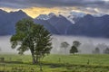 Southern Alps in early morning light Royalty Free Stock Photo