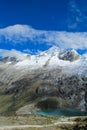 Southern Andes range and lake in Chile