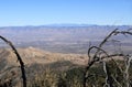 Southern Arizona: View into San Pedro River Valley from the Santa Catalina Mountains Royalty Free Stock Photo