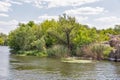 Southern Bug river landscape in Migeya, Ukraine.