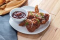 Crispy Fried Chicken Wings Royalty Free Stock Photo