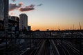 Train station in Melbourne Southern cross