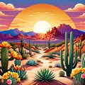 Southern desert hiking trail path nature flower serene landscape