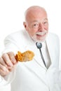 Southern Gentleman With Fried Chicken Drumstick Royalty Free Stock Photo