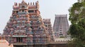 Southern Gopurams of Sri Ranganathaswamy Temple, Srirangam, Trichy, Tamil Nadu