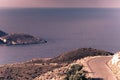 Greek coastline on Peloponnese, Mani Peninsula Royalty Free Stock Photo