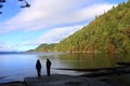 Galiano Island Evening Light at Trincomali Channel, Montague Harbour Provincial Marine Park, British Columbia, Canada Royalty Free Stock Photo