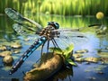 Southern Hawker Dragonfly Nymph Made With Generative AI illustration