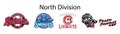 Southern League. Minor League Baseball MiLB season 2023. Double-A. North Division. Birmingham Barons, Chattanooga Lookouts, Rocket