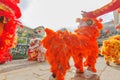 Southern Lion Dance at Eye Opening ceremony, Lady Thien Hau pagoda, Vietnam