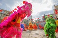 Southern Lion Dance at Eye Opening ceremony, Lady Thien Hau pagoda, Vietnam