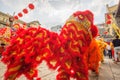 Southern Lion Dance at Eye Opening ceremony, Lady Thien Hau pagoda, Vietnam