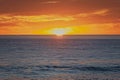 Southern ocean sunset Royalty Free Stock Photo
