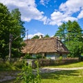 Rural village old house in southern Poland Royalty Free Stock Photo
