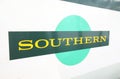 Southern rail train sign London UK