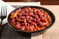 Southern red beans bowl Royalty Free Stock Photo