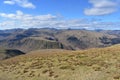 Looking west from southern side of Dollywaggon Pike Royalty Free Stock Photo