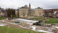 Southern side of the Schlossplatz, with the Ehrenburg Palace, Coburg, Germany