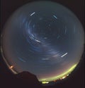 Southern Sky Star Trails and Aurora Royalty Free Stock Photo