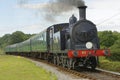 Southern steam train 53, wareham, dorset. steam hobby Royalty Free Stock Photo