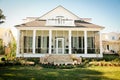 Southern Style Suburban American Home Royalty Free Stock Photo