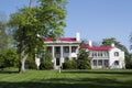 Southern-Style White Mansion Royalty Free Stock Photo
