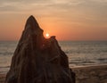 Southern thailand beach in khao lak hill sunset ambient