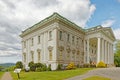 Southern view of Mills Mansion, Staatsburgh State Historic Site with pillars Royalty Free Stock Photo