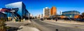 Windsor city, a street view of downtown, Ontario, Canada Royalty Free Stock Photo