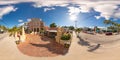 Southernmost House and gift shop Key West 360 equirectangular stock photo Royalty Free Stock Photo