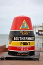 Southernmost Point in Key West, Florida Royalty Free Stock Photo