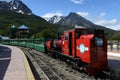 The southernmost railway in the world on the edge of the Earth.