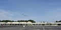 Southgate Center Shopping Plaza Wide Angle, Memphis, TN Royalty Free Stock Photo