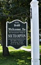Southhampton new york state usa historic marker Royalty Free Stock Photo