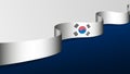 SouthKorea ribbon flag background