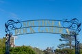 The sign for southsea rock gardens, Southsea, Portsmouth, Hampshire