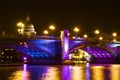 Southwark bridge at Christmas, London