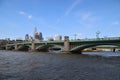 Southwark Bridge in London, England Royalty Free Stock Photo