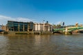 Southwark Bridge in London, England, UK, GB Royalty Free Stock Photo