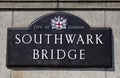 Southwark Bridge in London Royalty Free Stock Photo